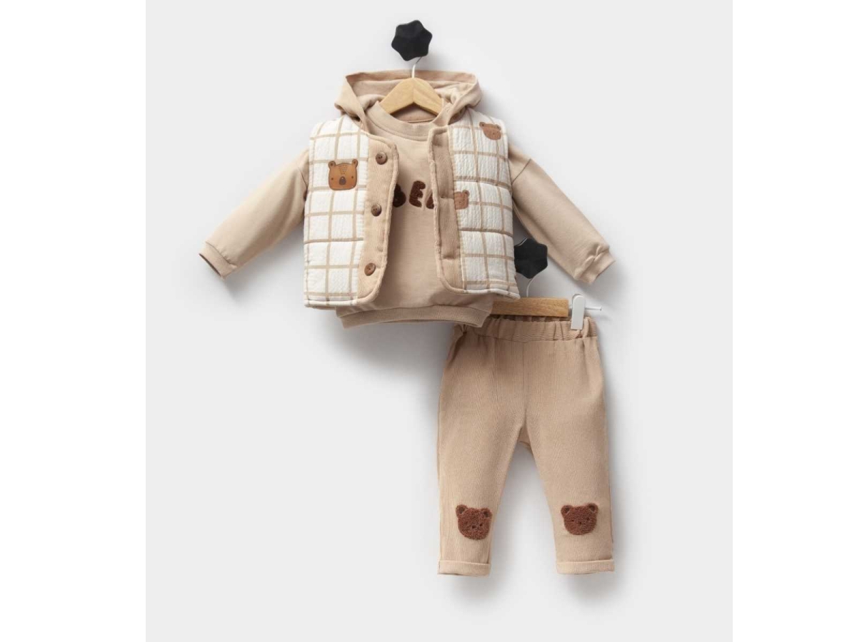 ERKEK 6/18 AY KARELİ AYI 3 LÜ TAKIM 