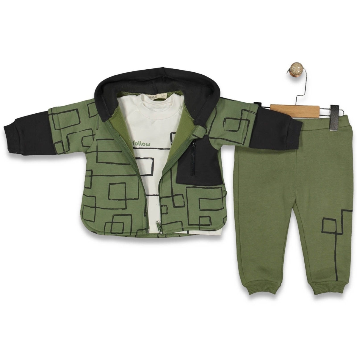 ERKEK 6/18 AY KARMA DESEN 3LÜ TAKIM