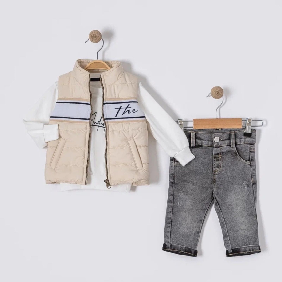 ERKEK 6/18 AY THE YELEKLİ 3 LÜ TAKIM