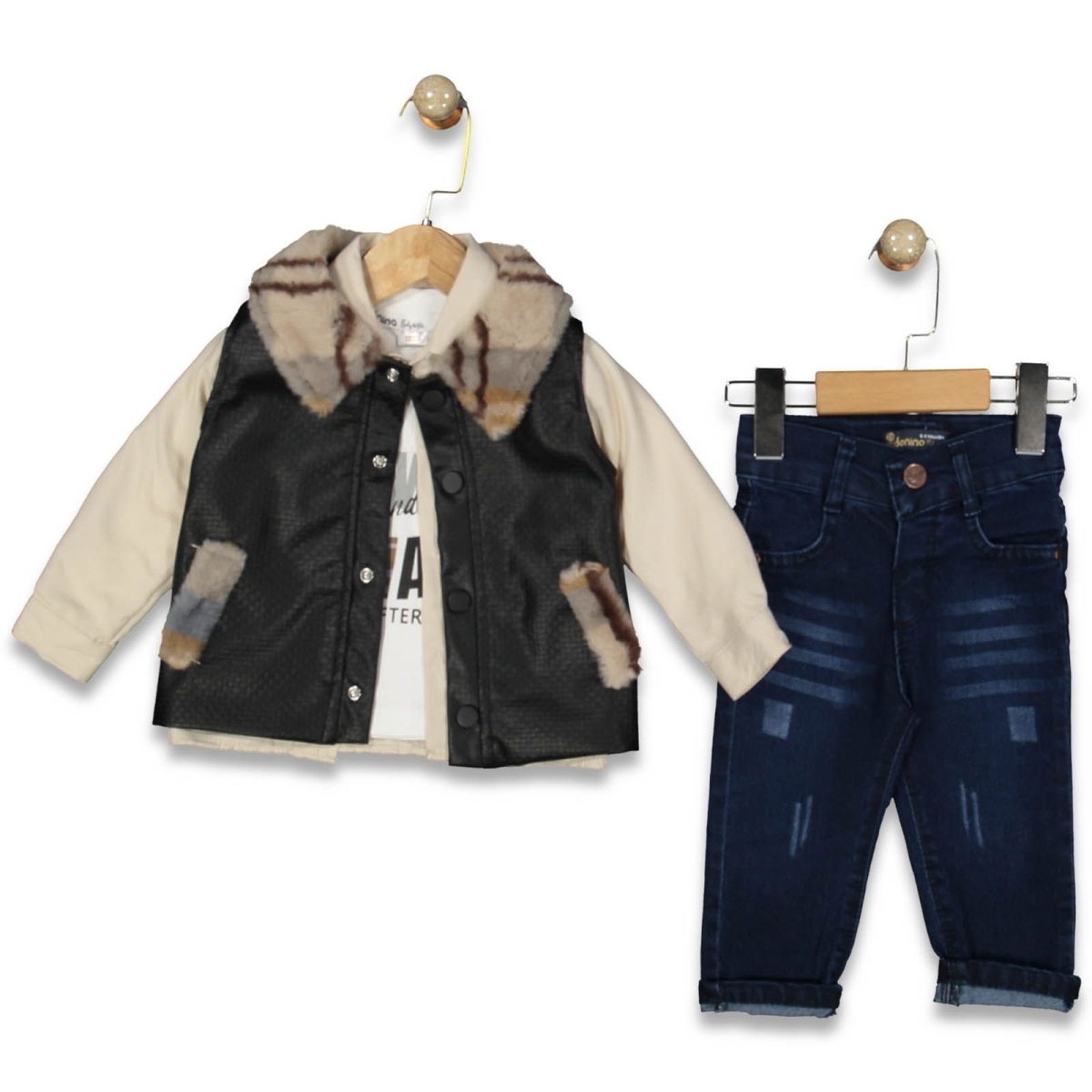 ERKEK 6/24 AY YAKASI PELUŞLU YELEK