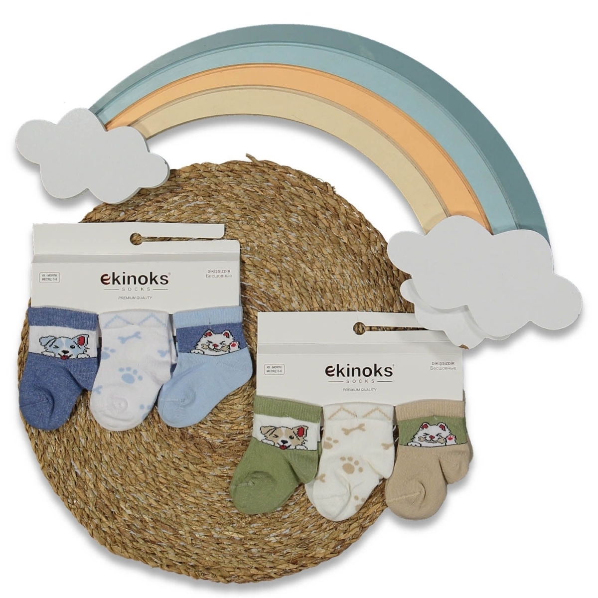 ERKEK 6/6 AY 12&#039;Lİ FETA VİKİ ERKEK BEBE MEVSİMLİK