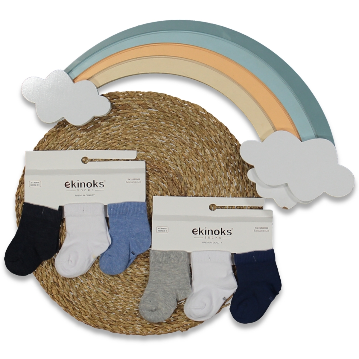 ERKEK 6/6 AY 12&#039;Lİ RİA DESEN ERKEK BEBE MEVSİMLİK