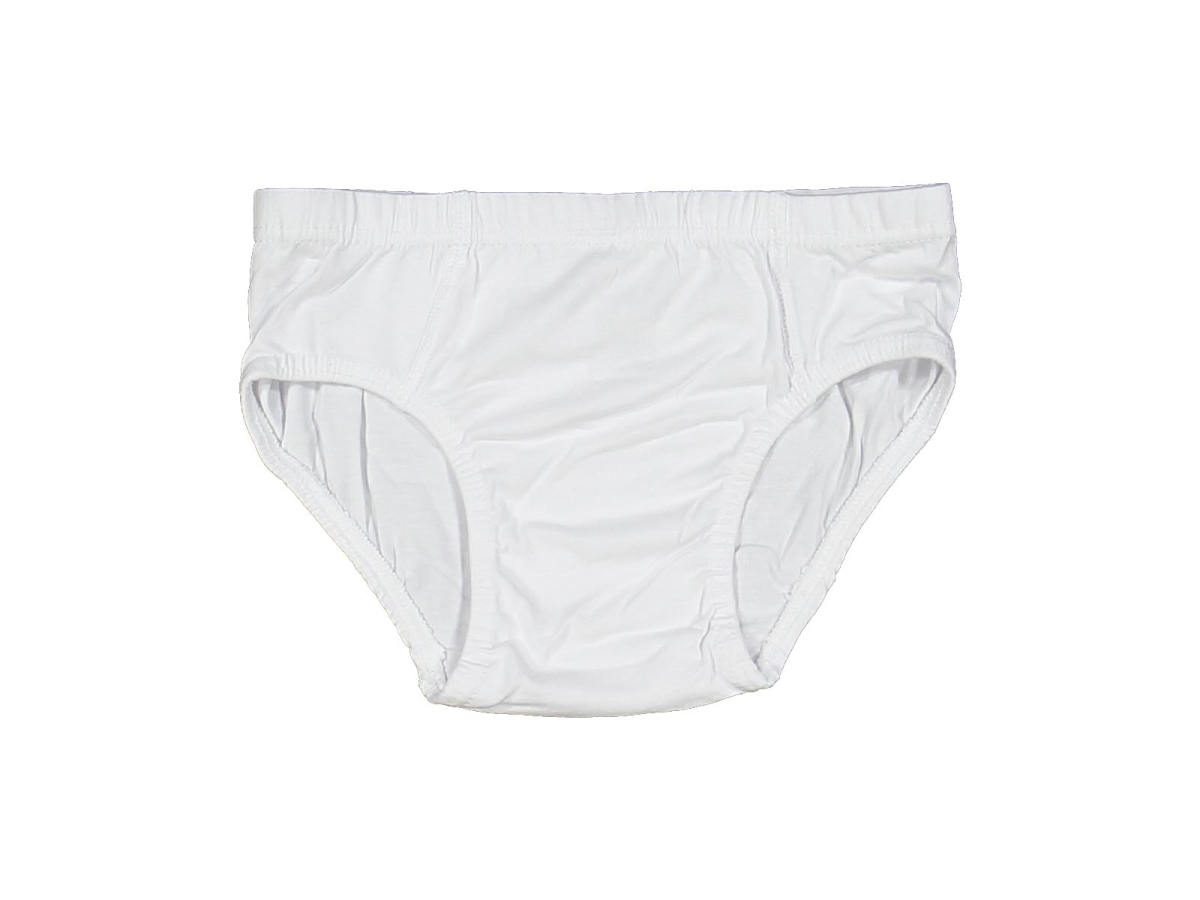 ERKEK 6/7 YAŞ BEYAZ LİKRALI KOM SLİP 