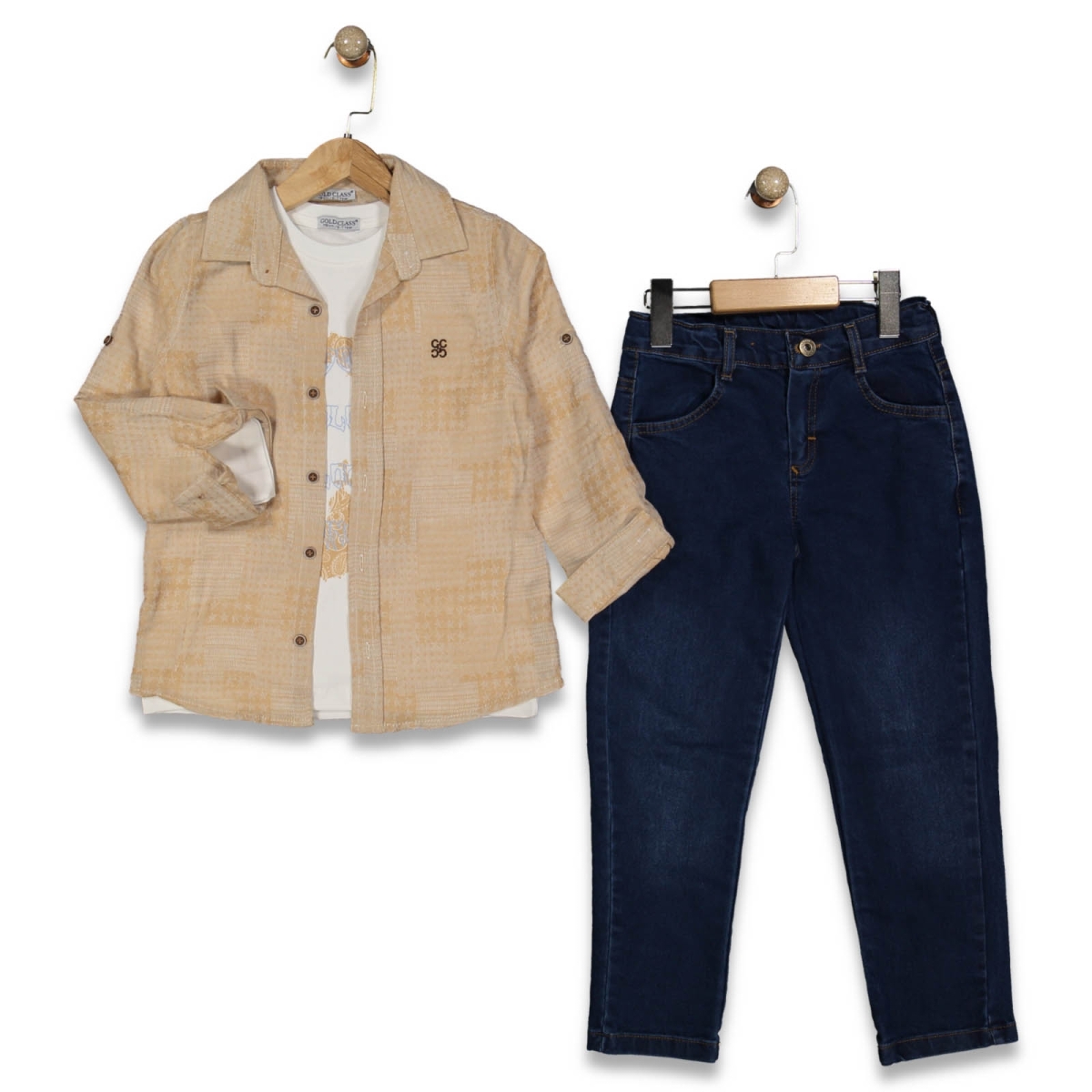 ERKEK 6/9 YAŞ 3 LU GÖMLEKLİ TAKIM