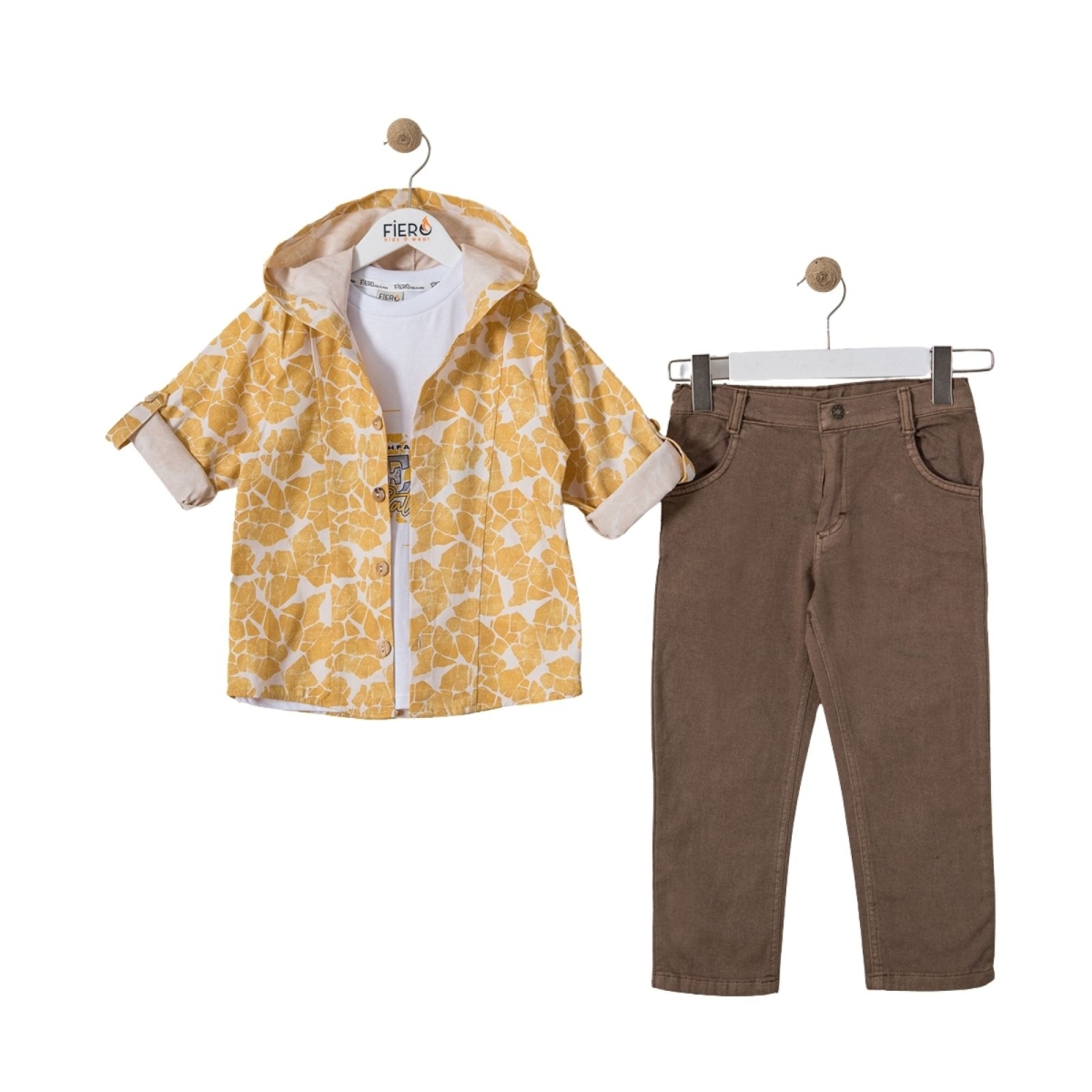 ERKEK 6/9 YAŞ FIERO GÖMLEKLİ 3 LÜ TAKIM