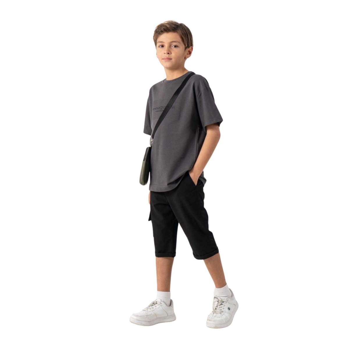 ERKEK 7/10 YAŞ GLADSOM BASKILI JOGGER KAPRİLİ İKİL