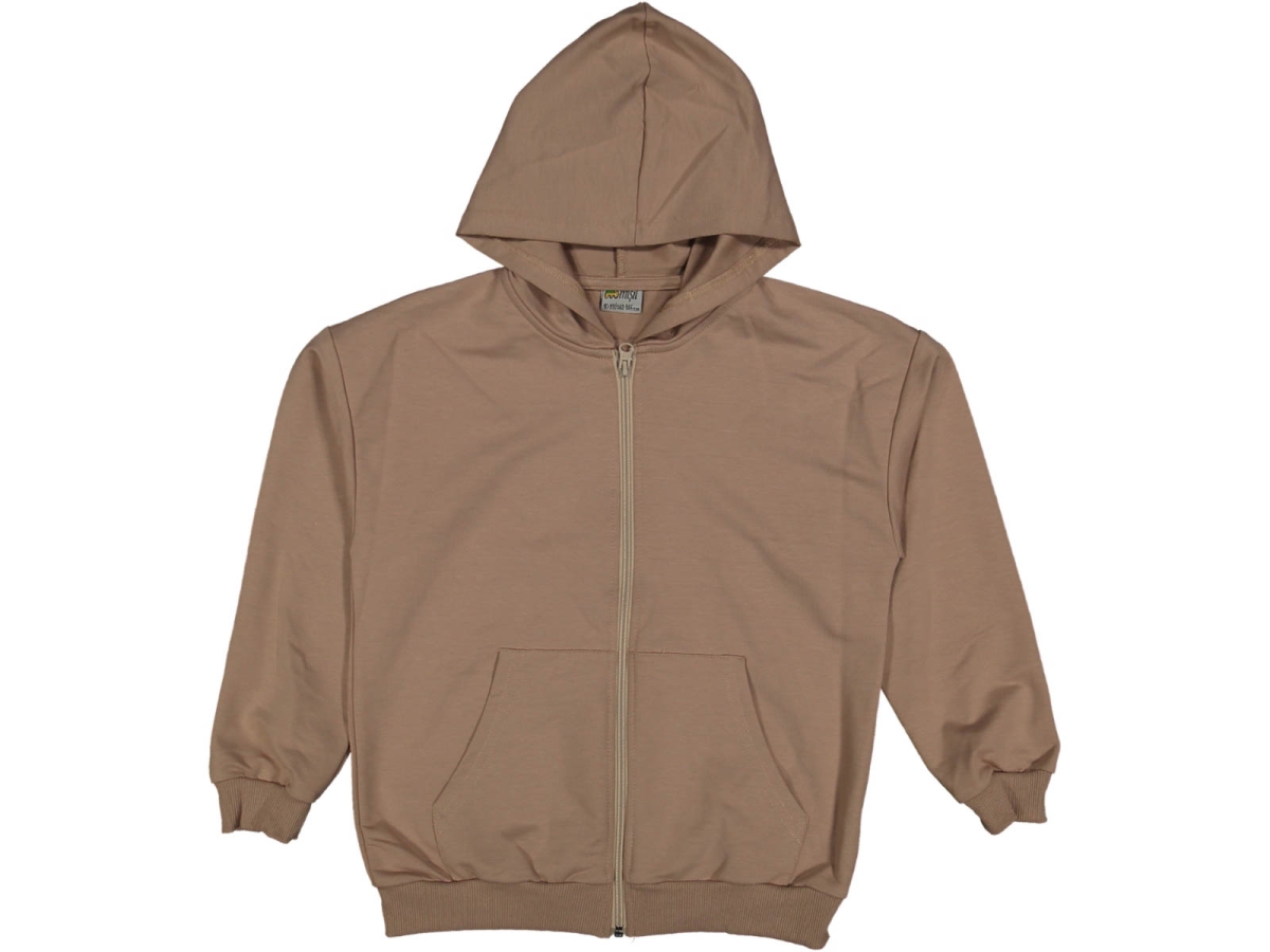 ERKEK 7/10 YAŞ KAPŞONLU FERMUARLI SWEAT HIRKA