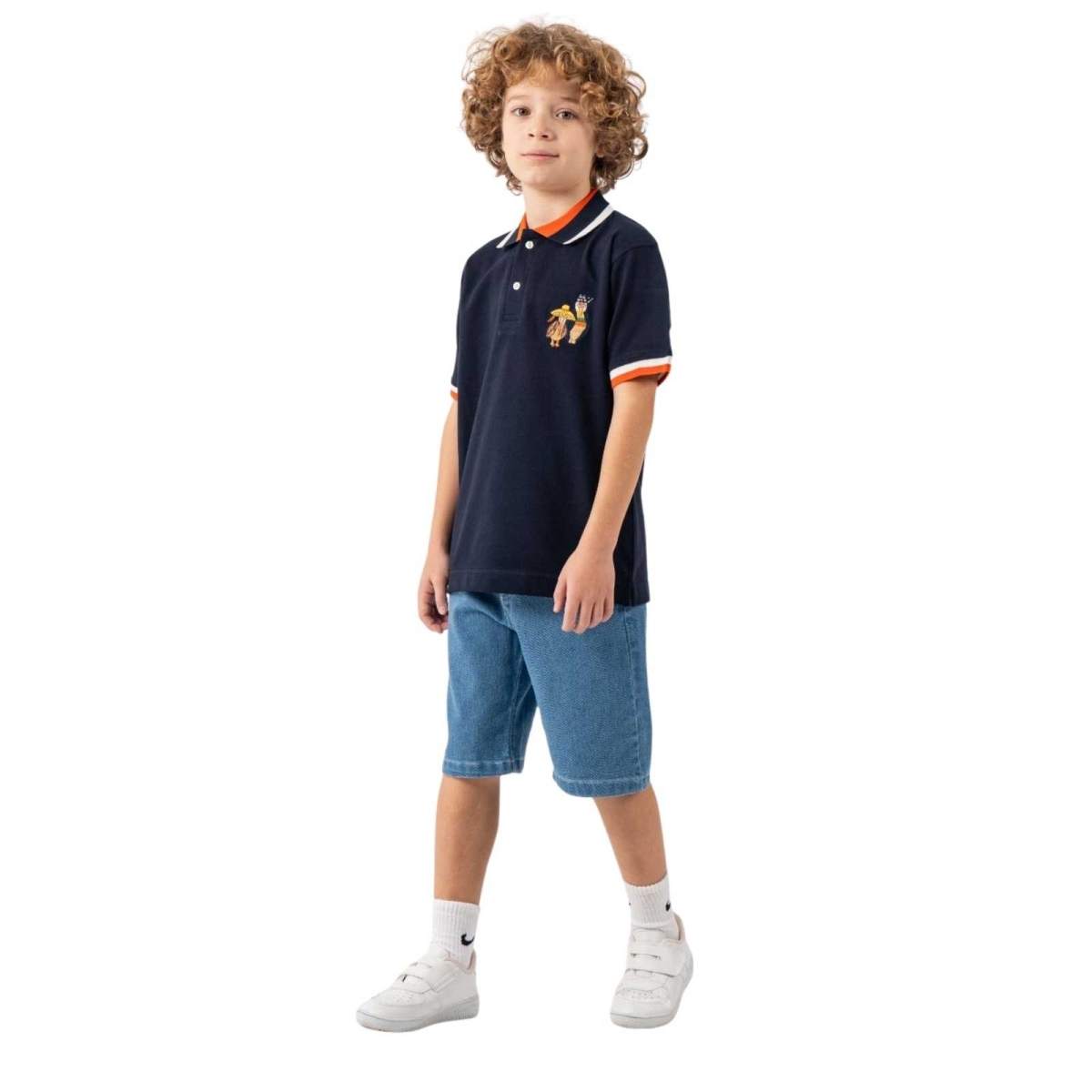 ERKEK 7/10 YAŞ PELİKAN NAKIŞLI  KOT KAPRİLİ LAKOS