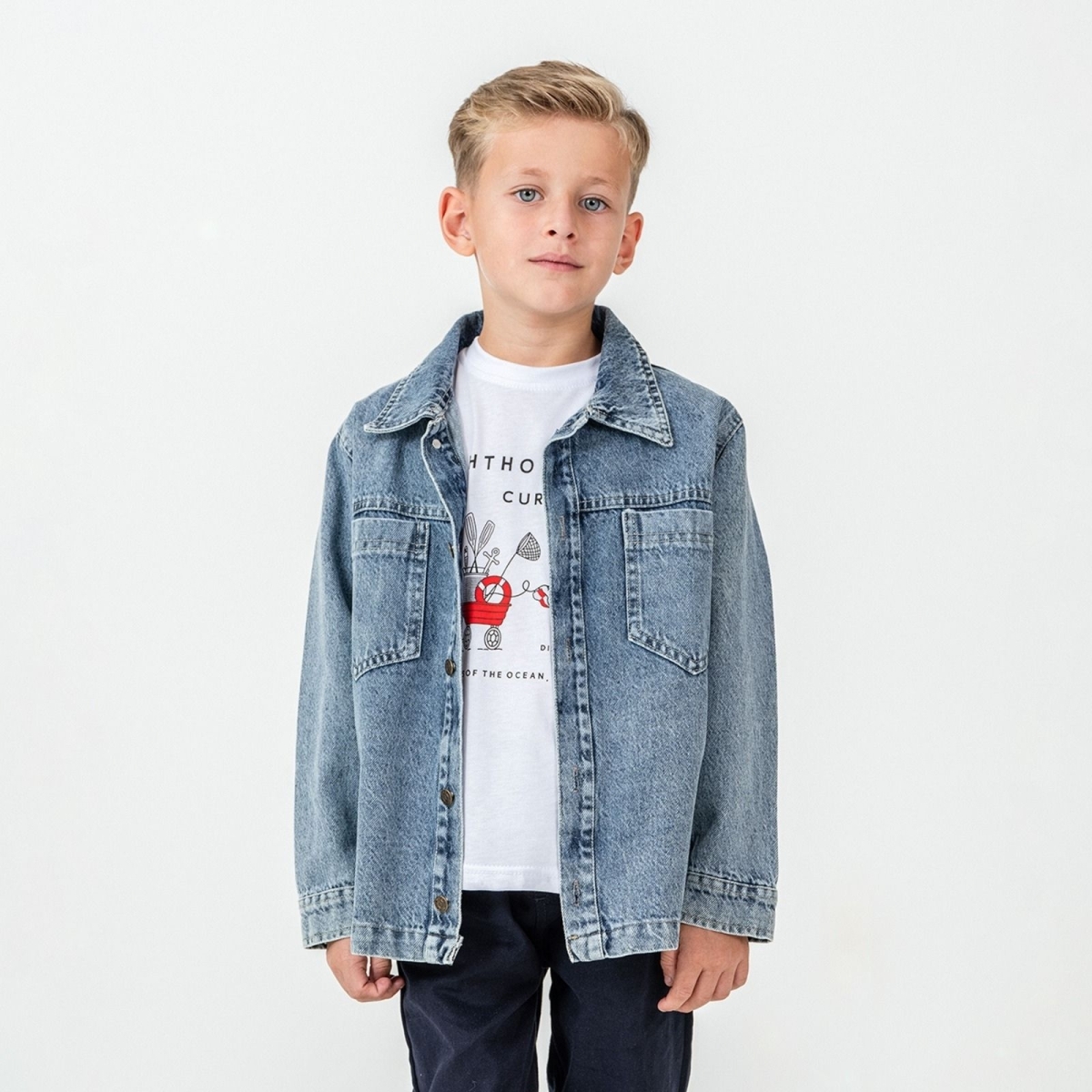 ERKEK 7/10 YAŞ THE LIGHT HOSE İKİLİ KOT GÖMLEK