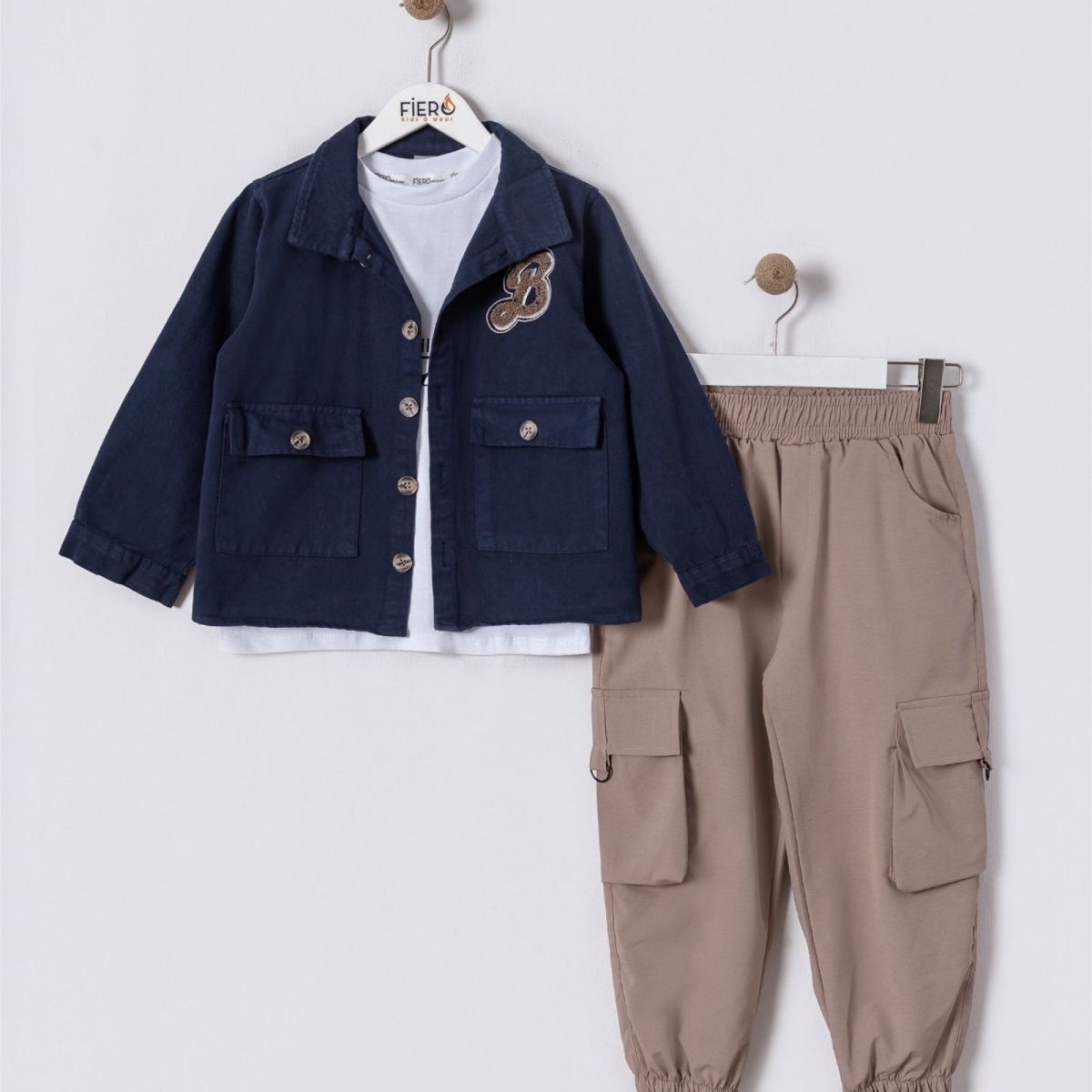 ERKEK 8/11 YAŞ B SİZİNE NAKIŞLI 3LU TAKIM