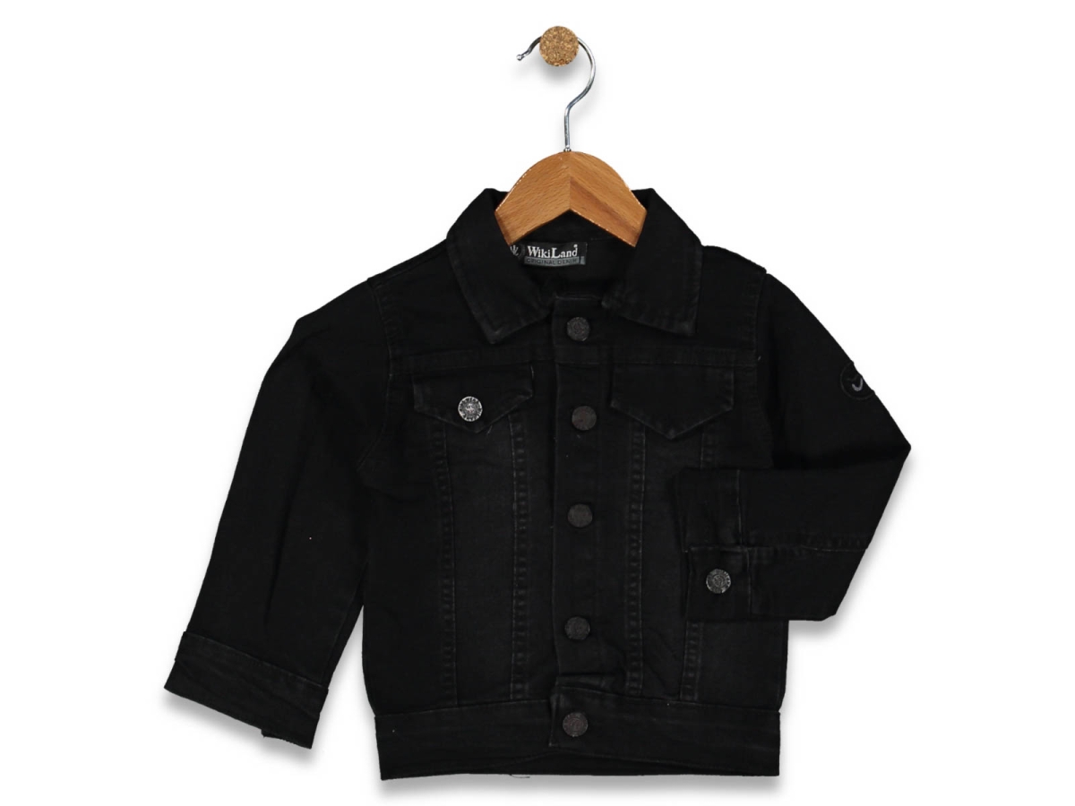 ERKEK 8/12  YAŞ SİYAH KOT CEKET