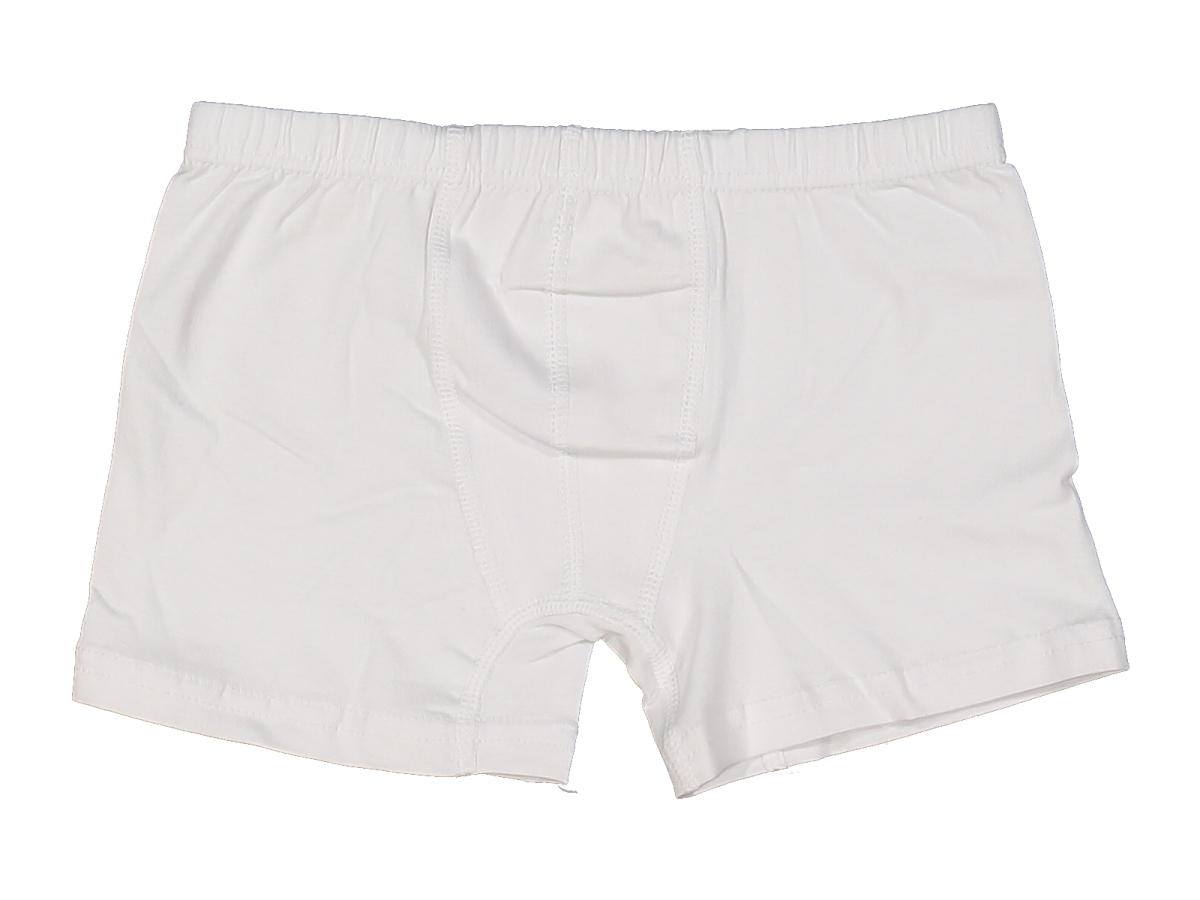 ERKEK 8/9 YAŞ BEYAZ LİKRALI BOXER 