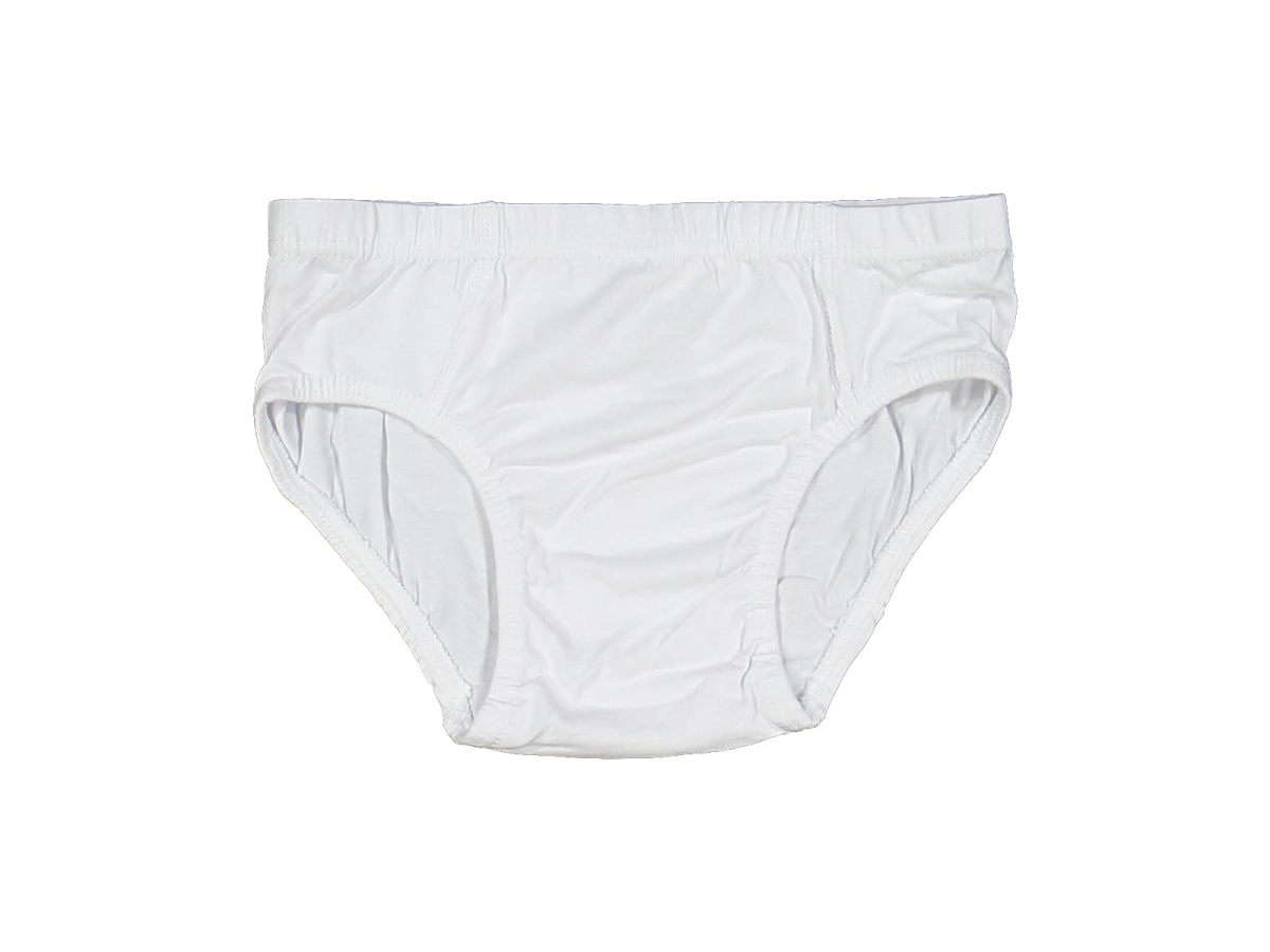 ERKEK 8/9 YAŞ BEYAZ LİKRALI KOM SLİP 