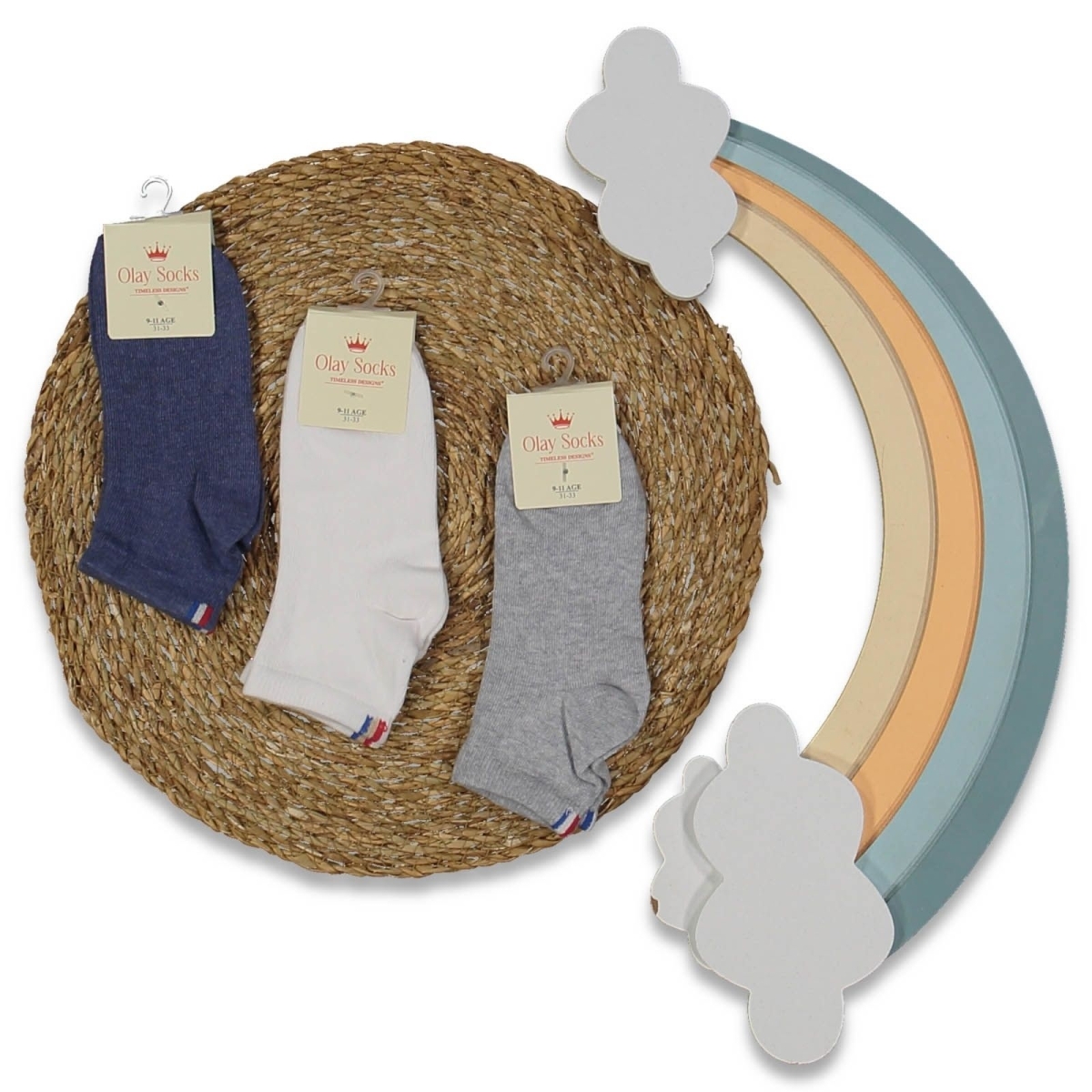 ERKEK 9/11 YAŞ TOMMY DESENLİ ERKEK SOKET ÇORAP