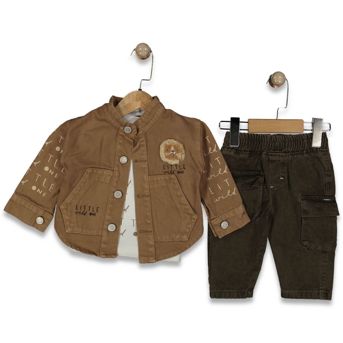 ERKEK 9/18 AY 3&#039;LÜ ASLAN SÜZİNELİ TAKIM