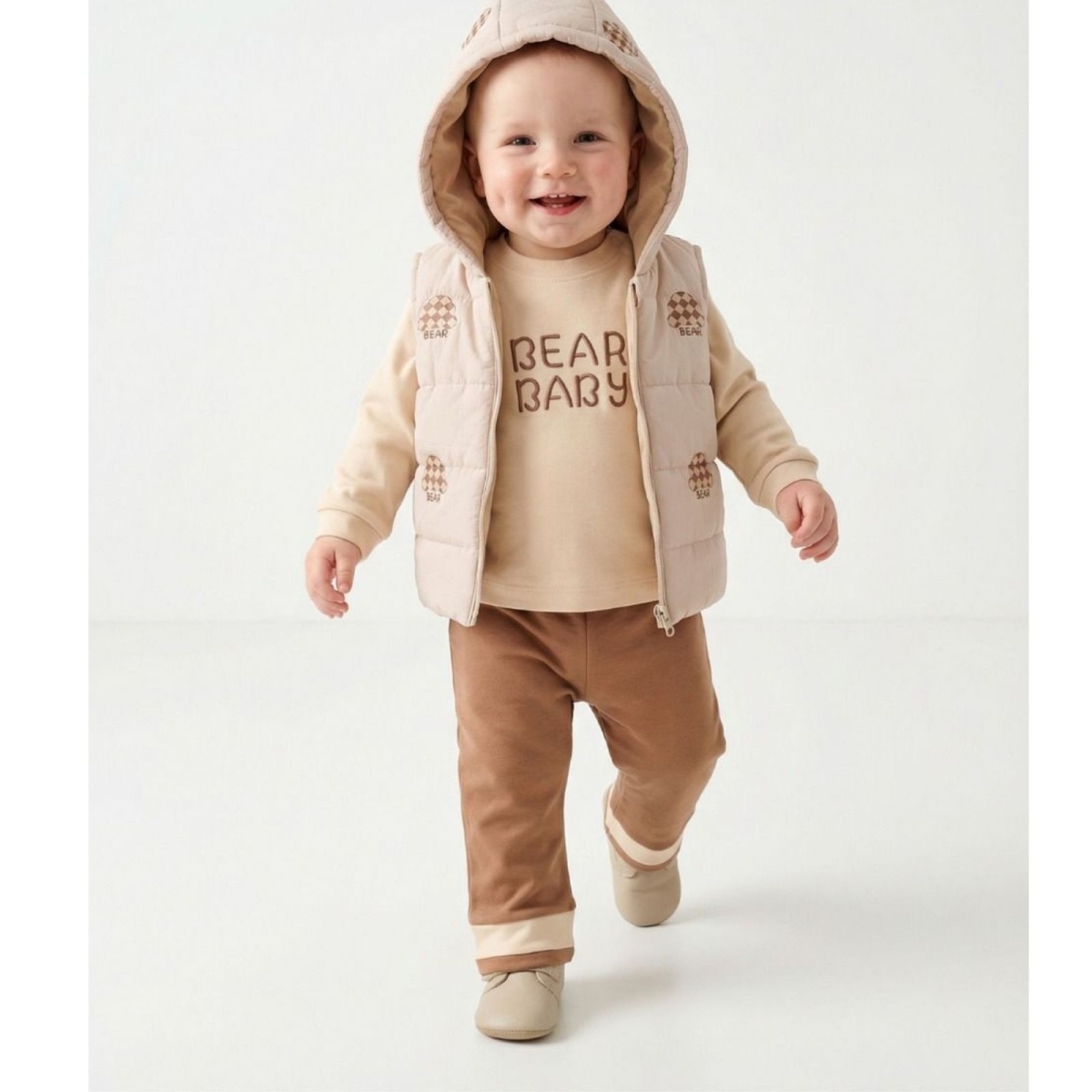 ERKEK 9/18 AY BEAR BABY AYICIK DESENLİ 3 LÜ TAKIM