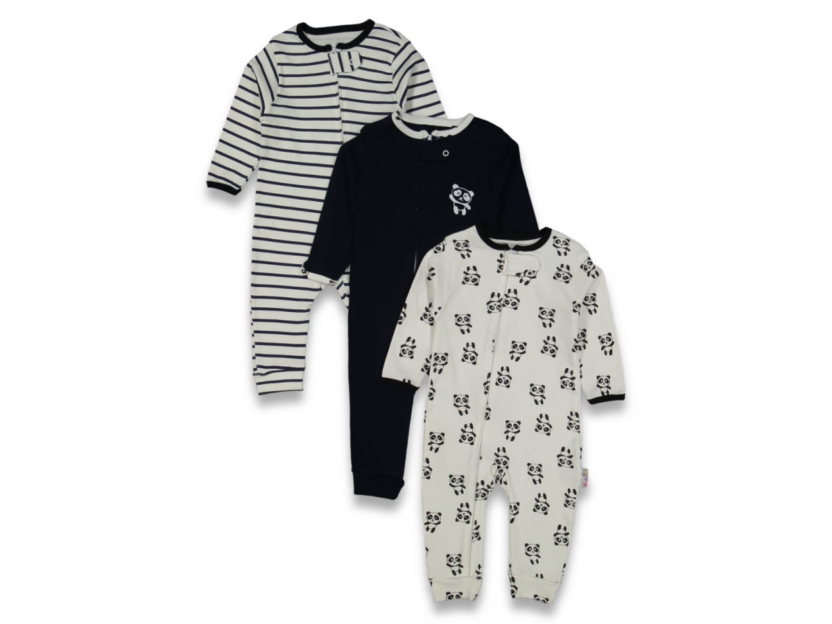 ERKEK 9/18 AY FERMUARLI PANDA BASKILI TULUM