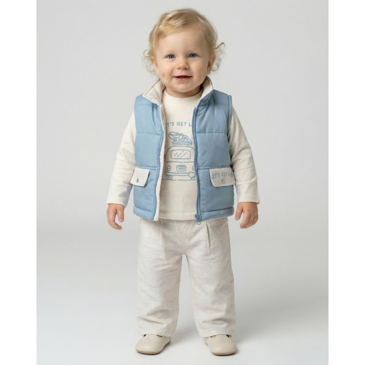 ERKEK 9/18 AY LET'S GET LOST MİCRO YELEKLİ SAHTE C