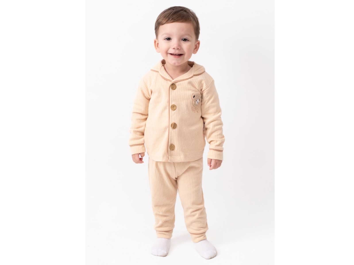 ERKEK 9/24 AY AYICIK SÜZENE NAKIŞLI AYLIK PİJAMA T