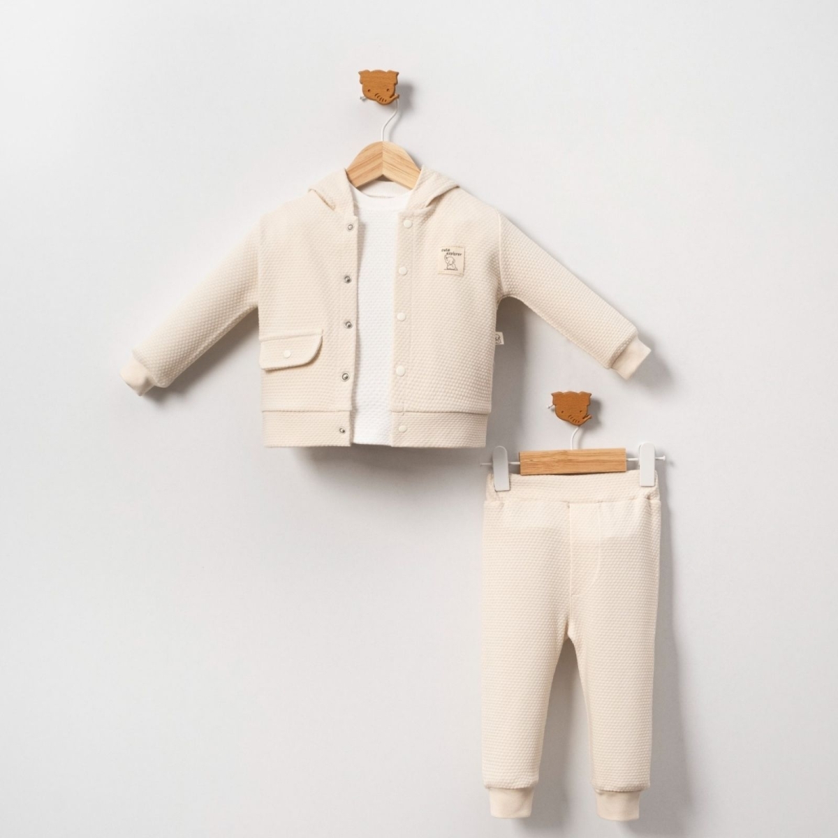 ERKEK 9/24 AY CEP KAPAKLI KAPÜŞONLU 3’LÜ TAKIM