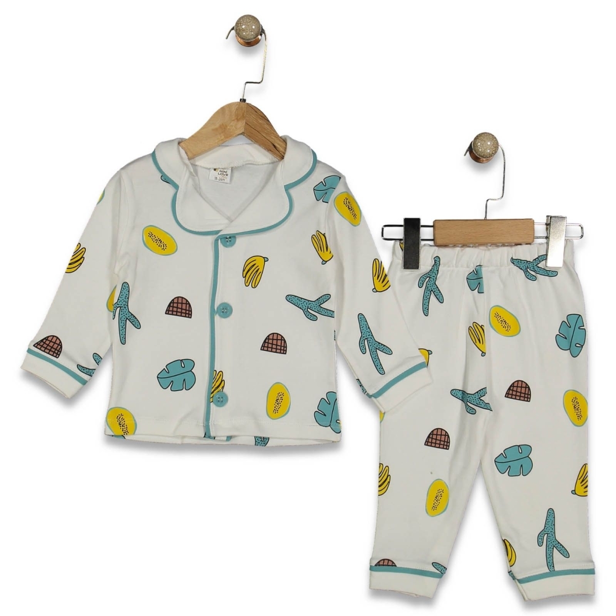 ERKEK 9/24 AY KAKTÜS BASKILI PİJAMA TAKIM