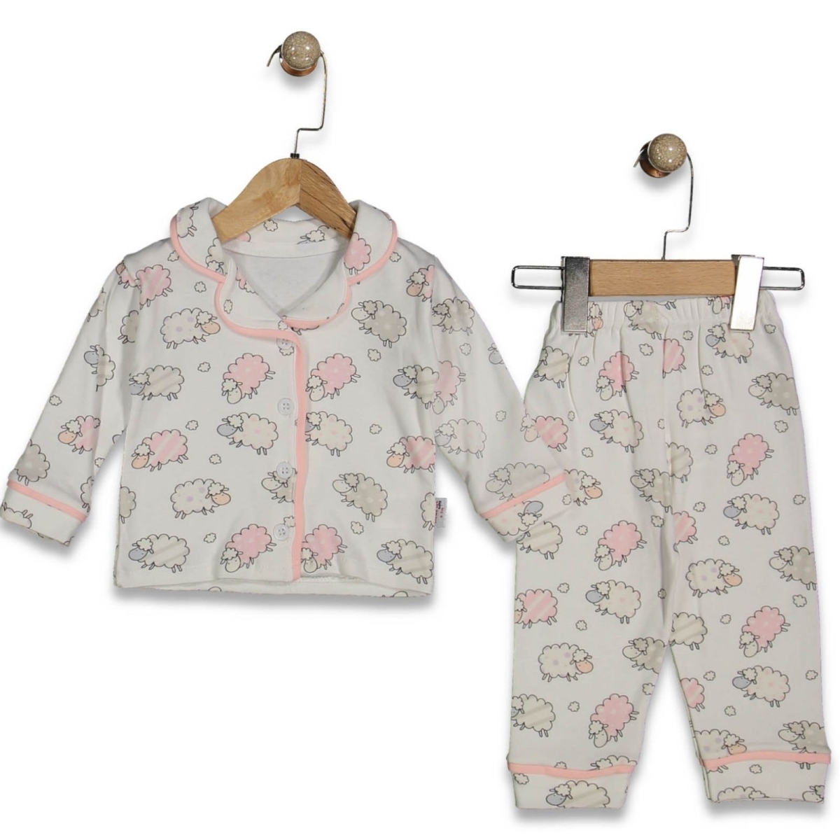 ERKEK 9/24 AY KUZU BASKILI PJAMA TAKIM