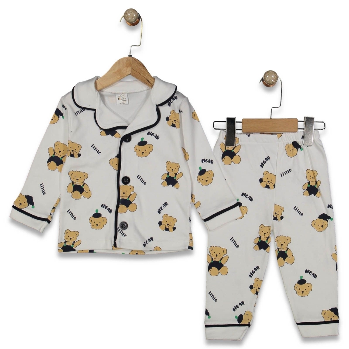 ERKEK 9/24 AY LİTTLE BEAR BASKILI PİJAMA TAKIM