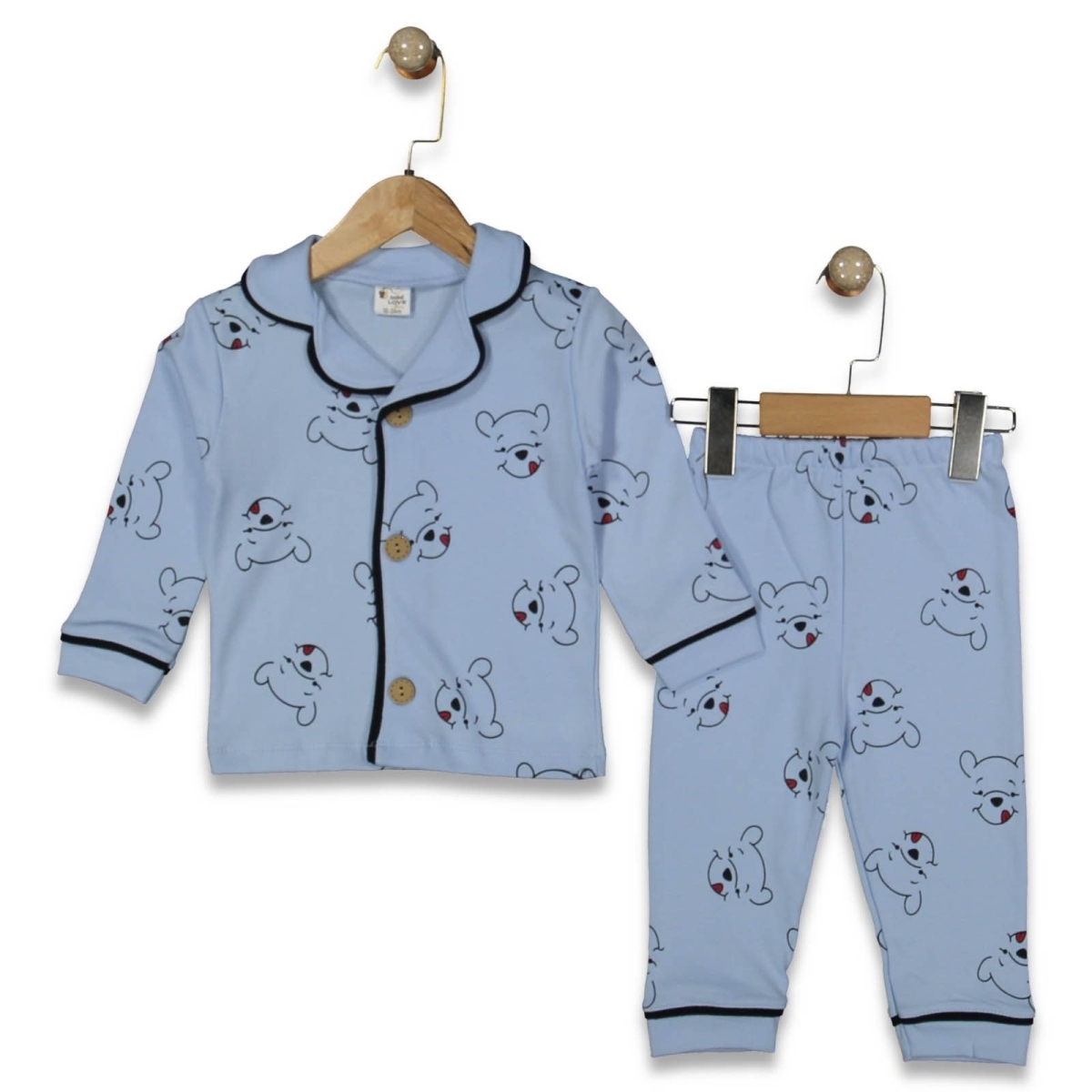 ERKEK 9/24 AY POH BASKILI PİJAMA TAKIM