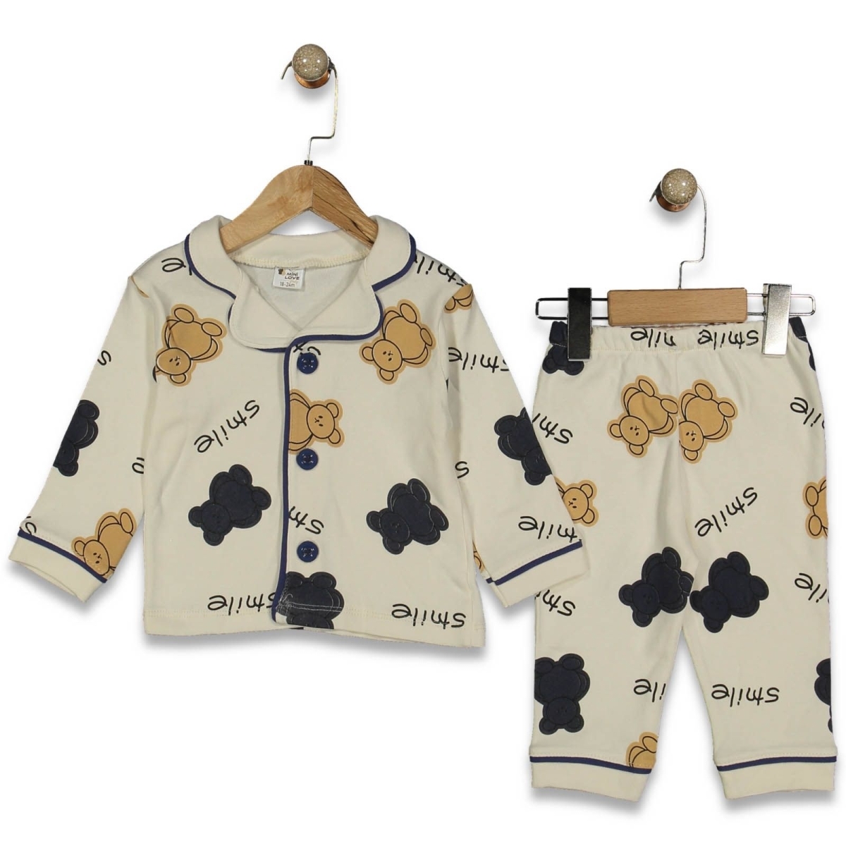 ERKEK 9/24 AY SİMLE BASKILI PİJAMA TAKIM