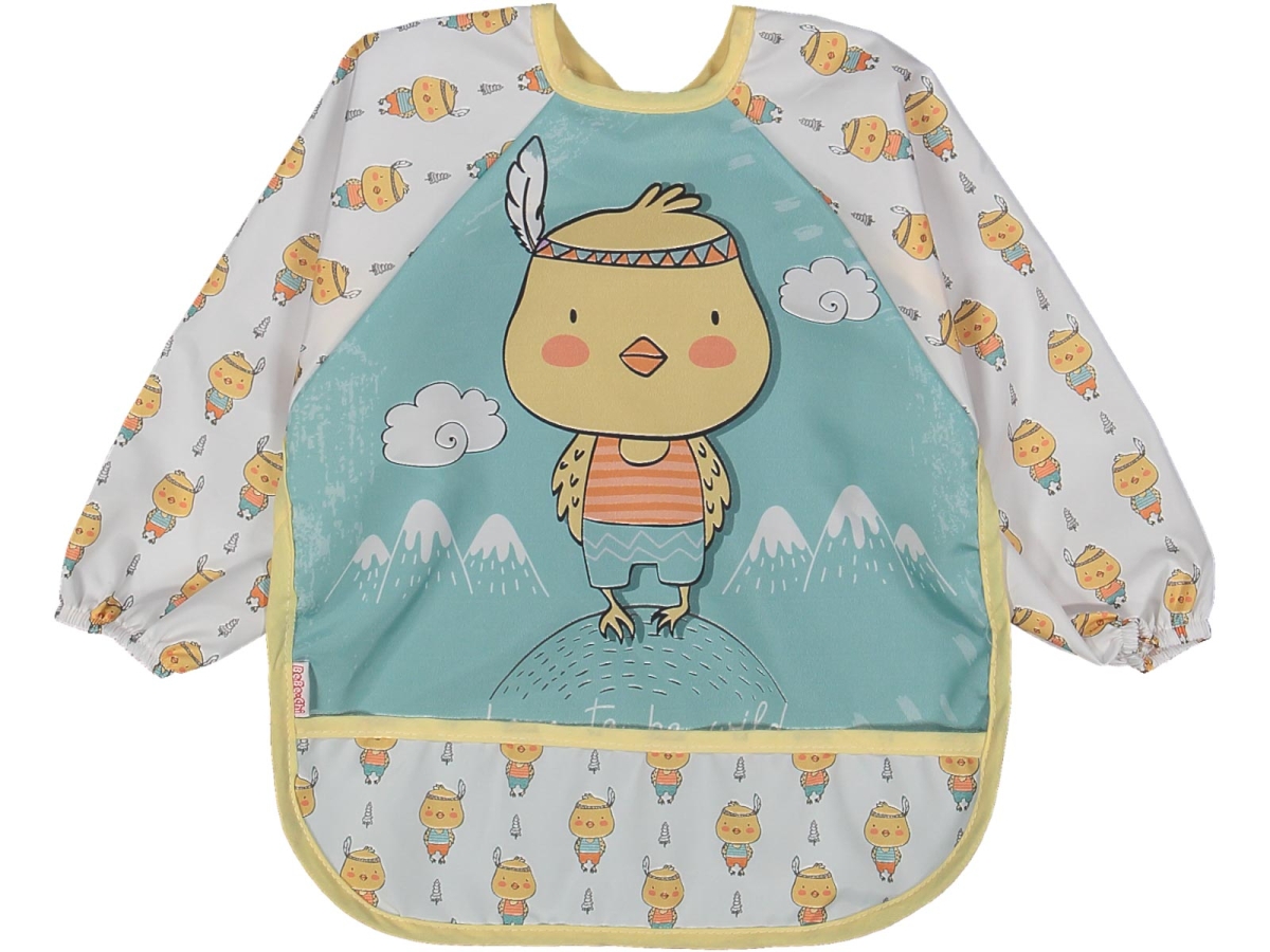 ERKEK KOLLU CİVCİV DESENLİ CEPLİ ÖNLÜK