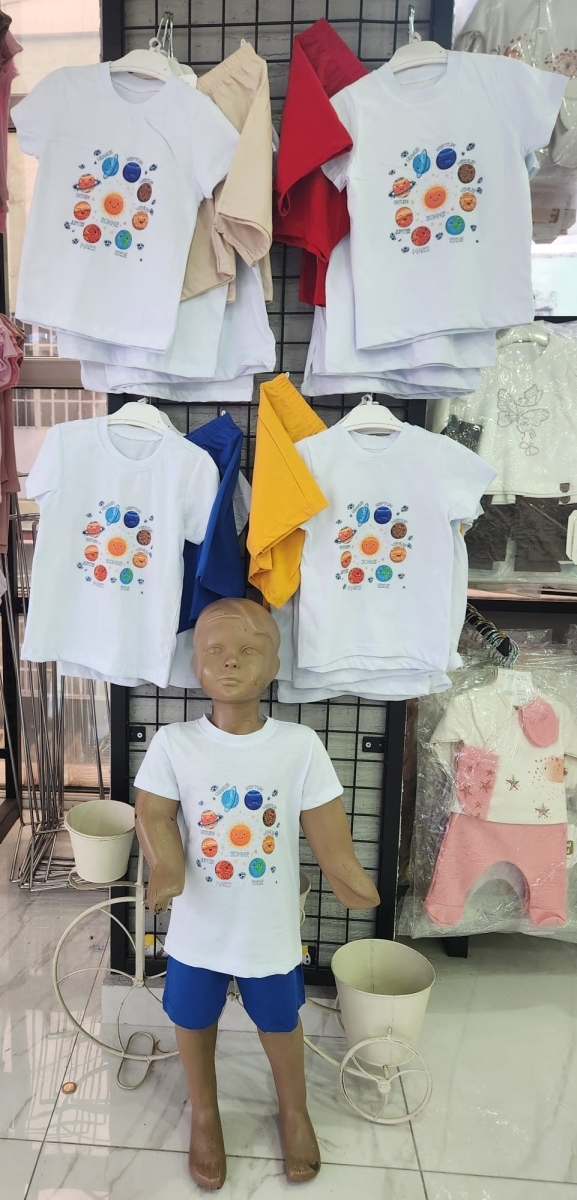 GEZEGEN BASKILI ŞORTLU TAKIM