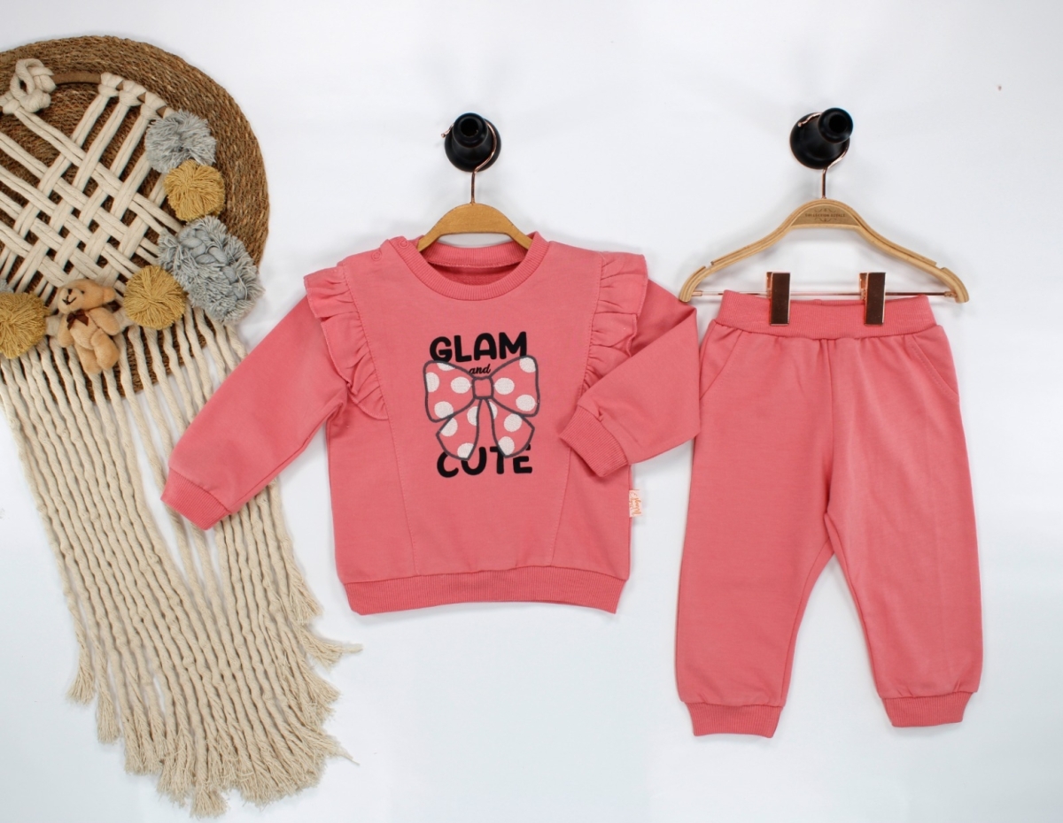 GLAM CUTE KELEBEK DETAYLI KIZ 2&#039;Lİ TAKIM