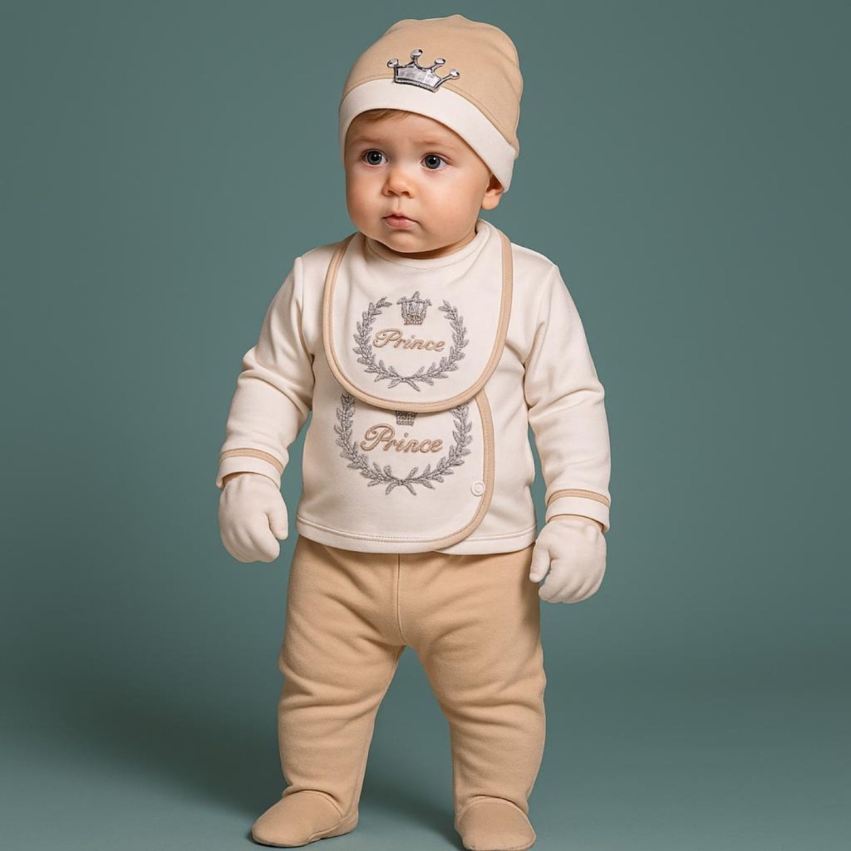 GONCA BEBE 4219-UNISEX 3/3 AY PRENS PRENSES 5Lİ ZIBIN