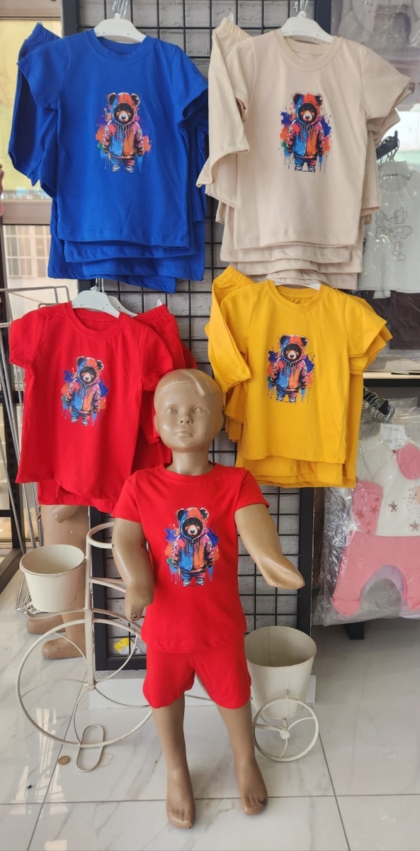 HOODİE AYILI ŞORTLU TAKIM