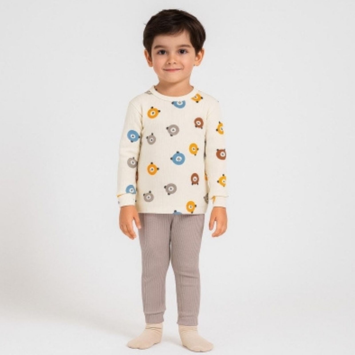 KİDİMAX 228-ERKEK 6/24 AY AYICIK BASKILI KAŞKKORSE TAKIM.