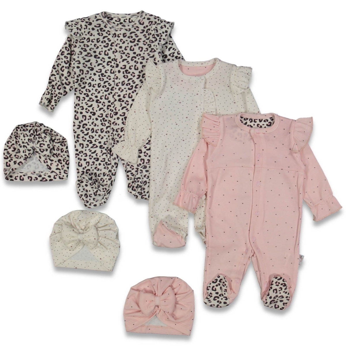 KIZ 0/3 AY FARKLI DESEN 3LÜ TULUM SET