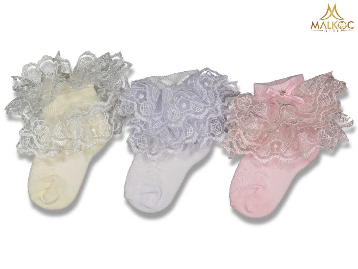 KIZ 0/3 NO 12 Lİ ÇİFT KAT DANTELLİ Ç