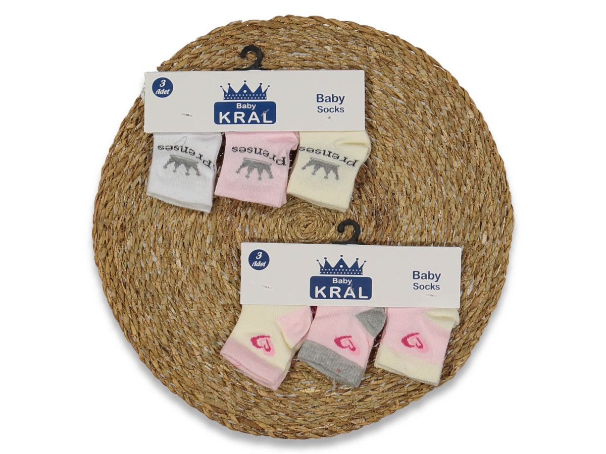 KIZ 0/36 Ay KARIŞIK DESENLİ KUTULU ÇORAP