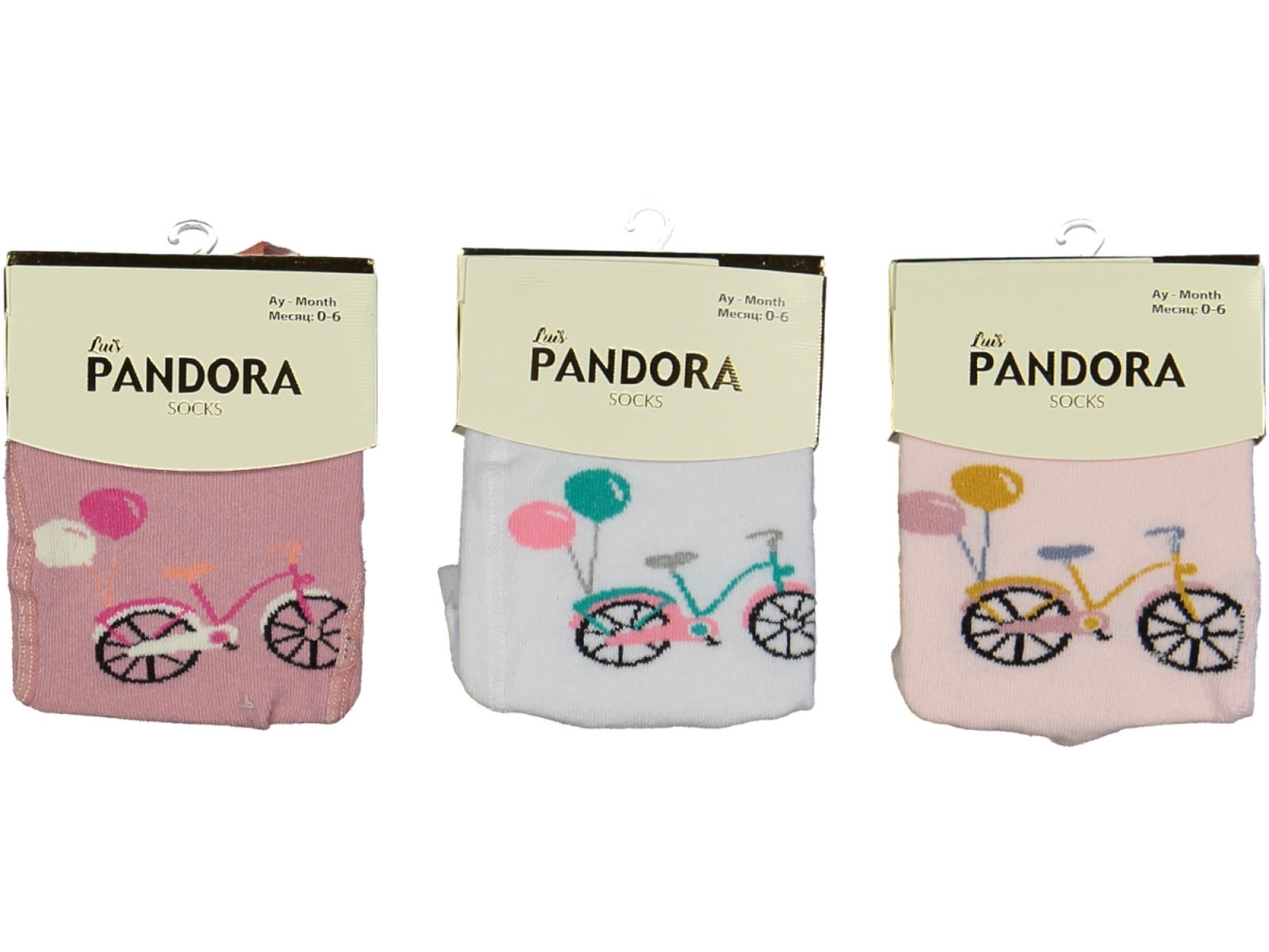 KIZ 0/6 AY BİSİKLET  BASKILI  KÜLOTLU ÇORAP