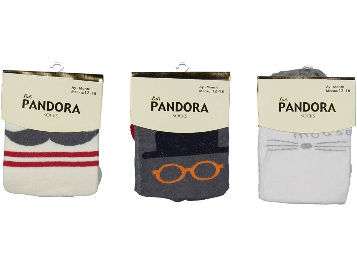 KIZ 0/6 AY BIYIK GÖZLÜK DESENLİ  KÜLOTLU ÇORAP