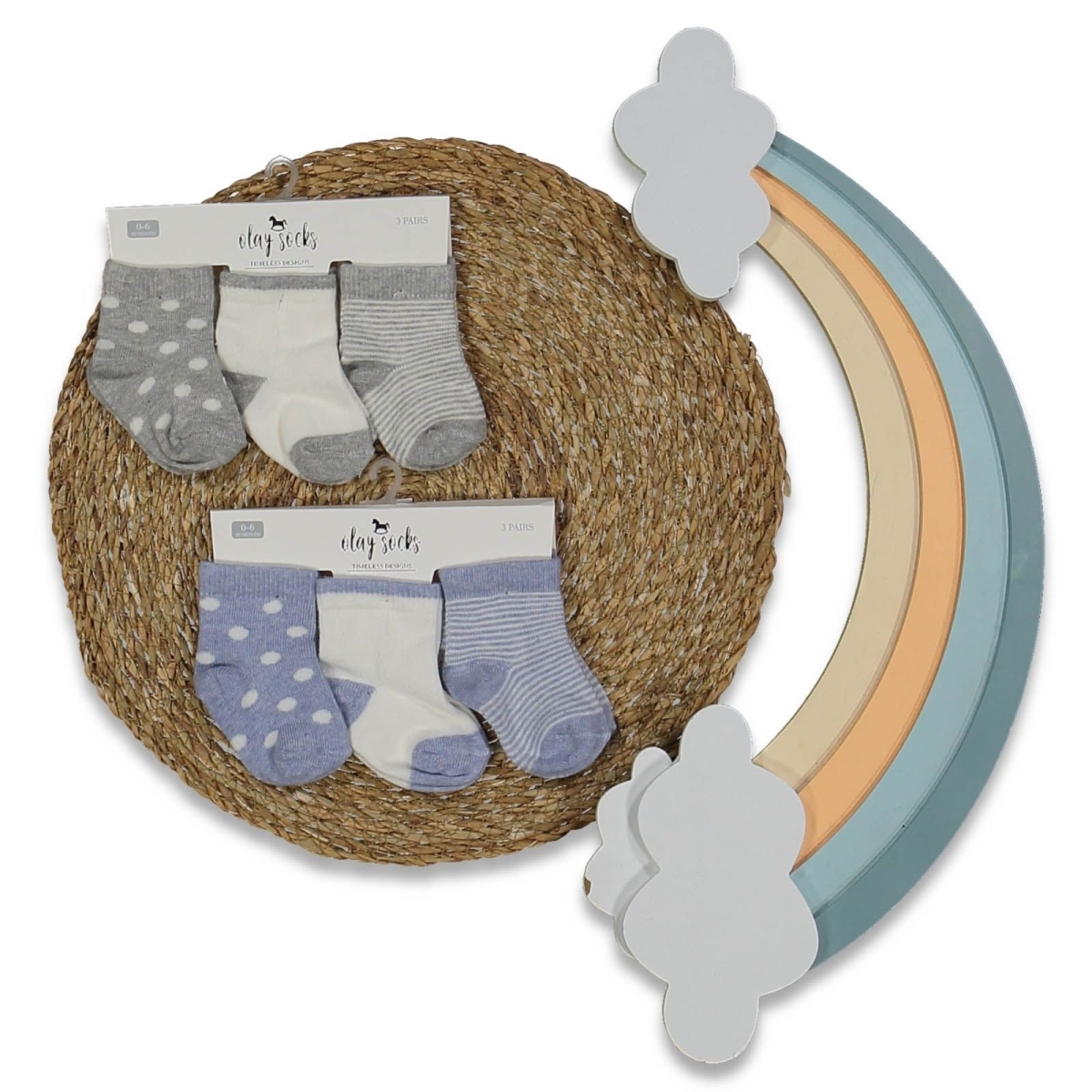 KIZ 0/6 AY NEWBORN 3LÜ KARTON ÇORAP