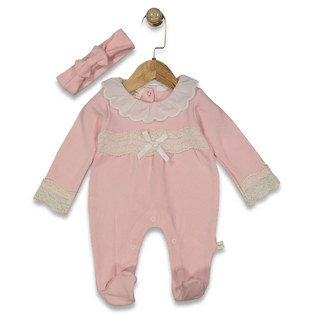 KIZ 0/6 AY ÖNLÜK YAKA ÖN DANTELLİ TULUM