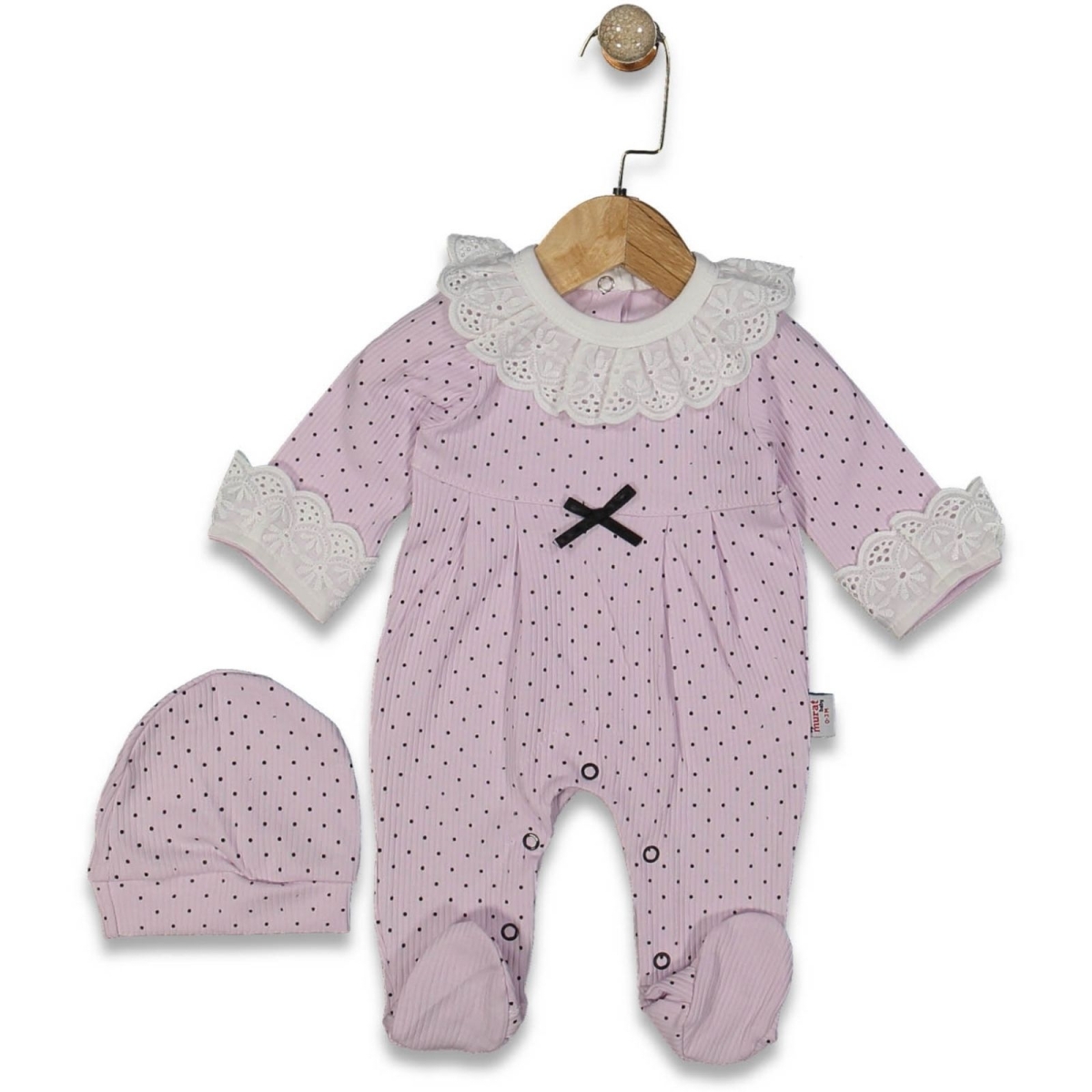 KIZ 0/6 AY  PUANLI ŞAPKALI TULUM