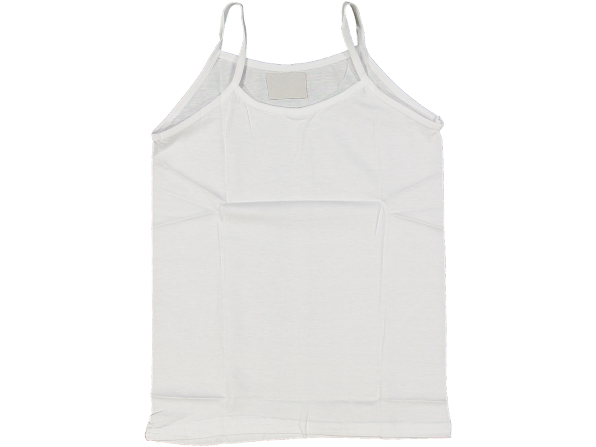 KIZ 10/11 YAŞ BEYAZ TEKLİ ATLET