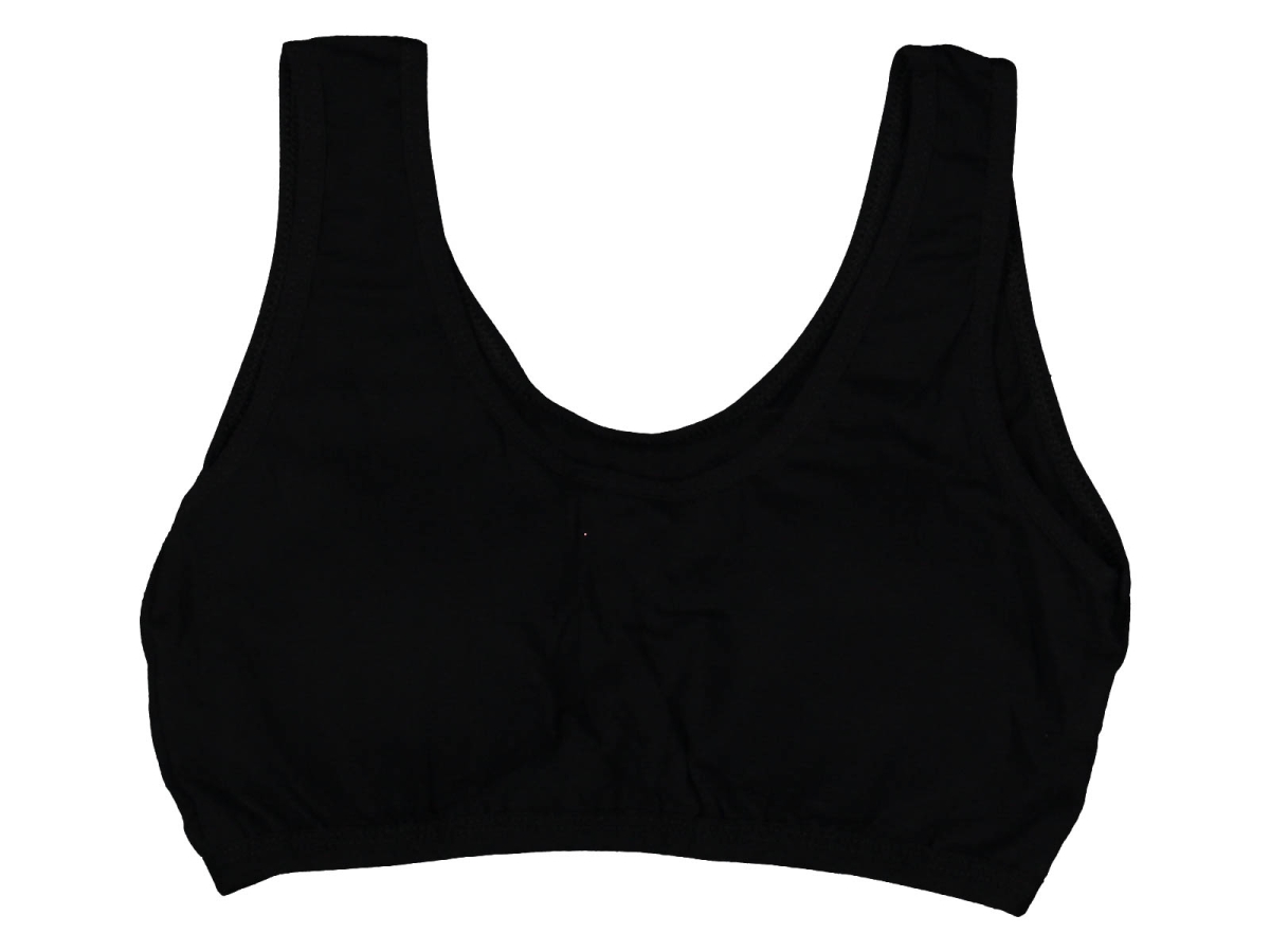 KIZ 10/11 YAŞ GENİŞ ASKI SİYAH RENK BÜSTİYER