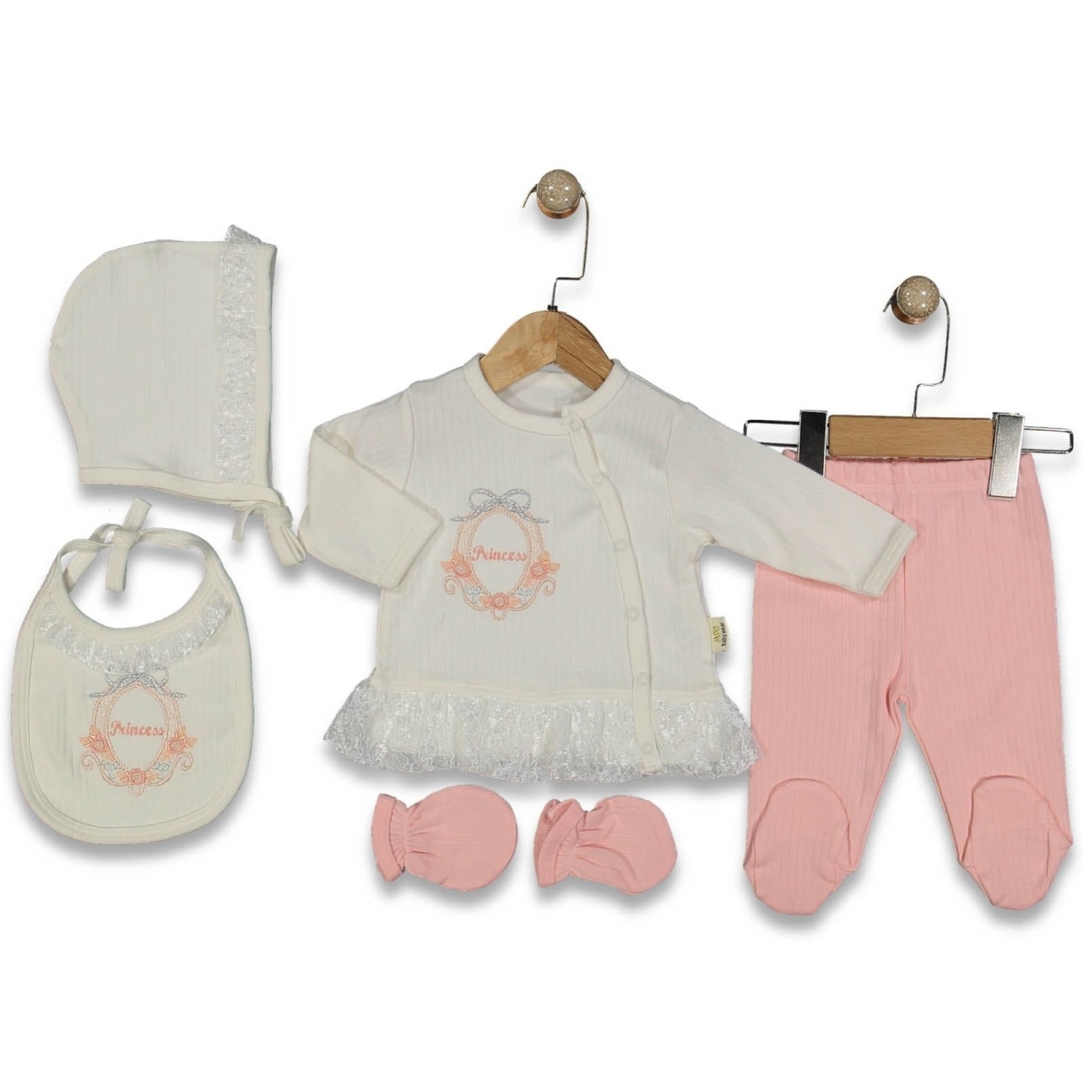 KIZ 1/1 AY KIZ BEBEK YENİDOĞAN 5Lİ PRENSES NAKIŞLI