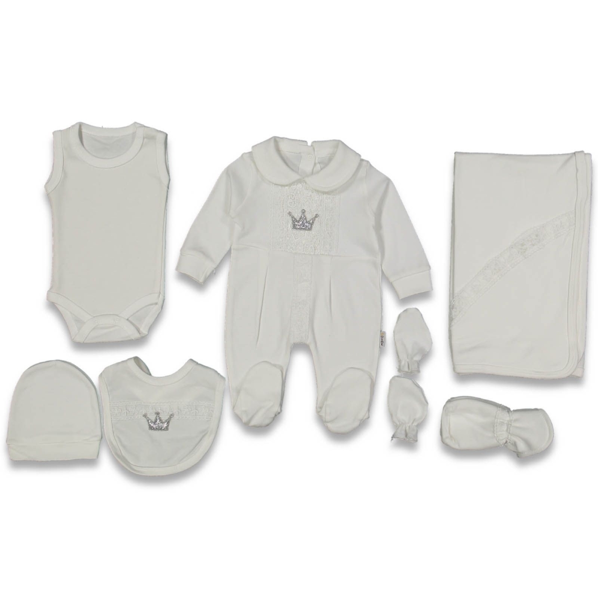 KIZ 1/1 AY KRAL TAÇLI 7 Lİ SET