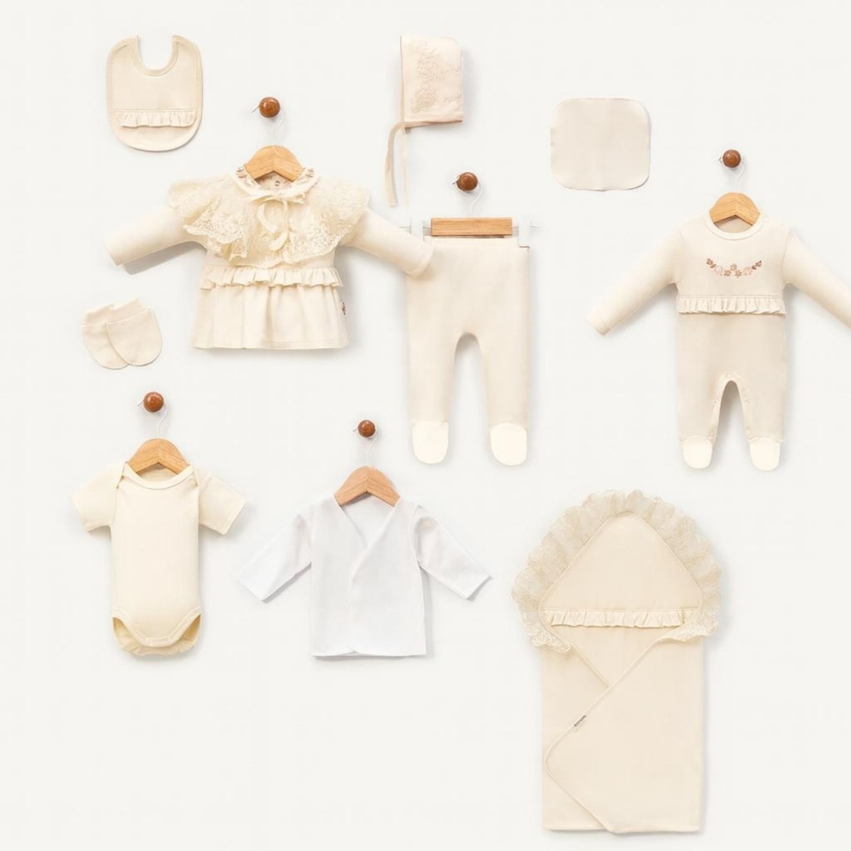 KIZ 1/1 AY MOBİL YAKALI DANTEL 10LU SET