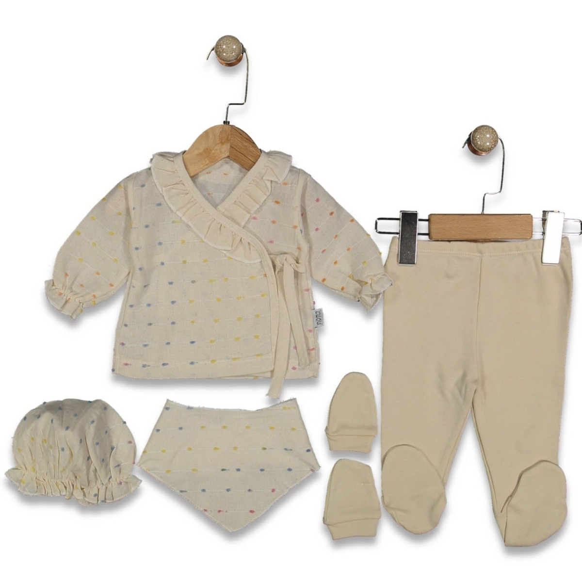 KIZ 1/1 AY PONPON KUMAŞLI 5 Lİ SET