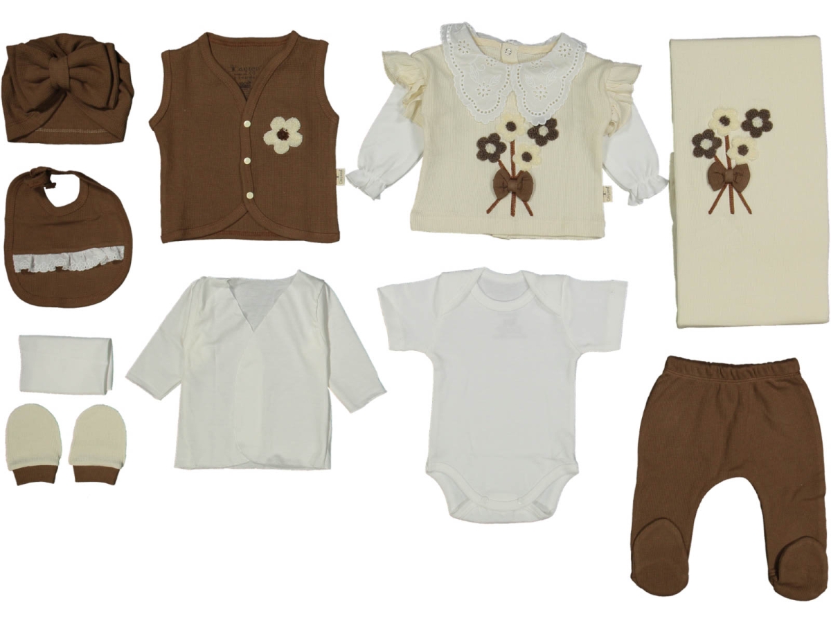 KIZ 1/1 AY YAKASI DANTELLİ 10LU SET